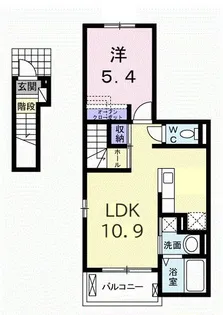 ラフレシール【2階】の間取り