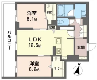 バエル【3階】の間取り