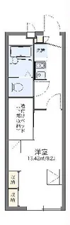 レオパレスパールリビエールIII【1階】の間取り