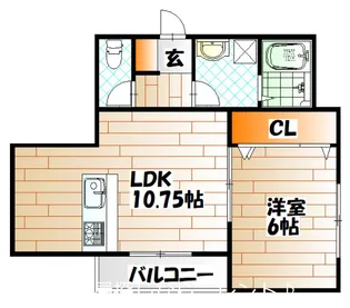 グランドライン緑ヶ丘【2階】の間取り