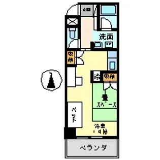 鶴舞ガーデンコート【2階】の間取り