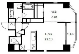 ディアコート麻布【5階】の間取り