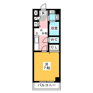 テンジンビル弐番館【3階】の間取り