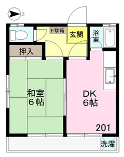 内田荘【2階】の間取り