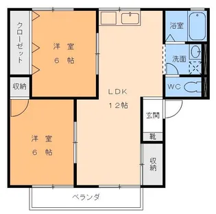ガーデンハイツ【1階】の間取り