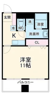 テラス子母口【2階】の間取り
