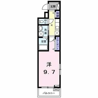 ディア ベルジュ【2階】の間取り