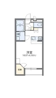 レオパレス芳田II【2階】の間取り