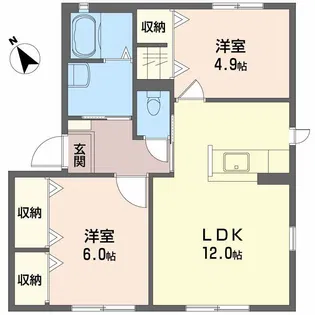 シャーメゾン熊野東 C棟【1階】の間取り