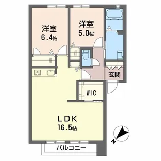 グランシード糸米【2階】の間取り