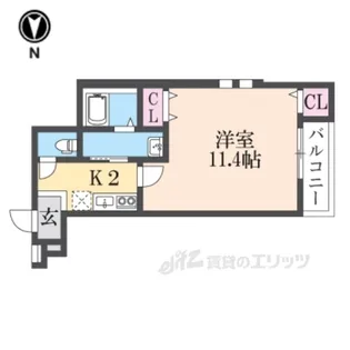 フジパレス吉田本町1番館【3階】の間取り