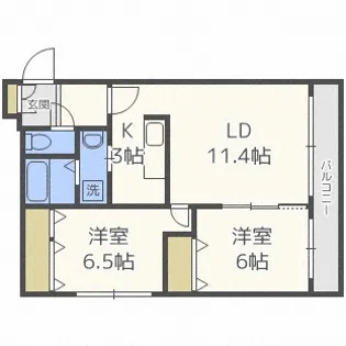 A BOND east【4階】の間取り