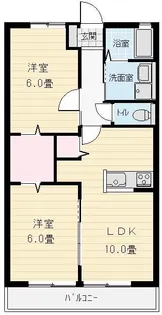 レトアD【2階】の間取り