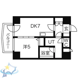 コートロティ大通【11階】の間取り