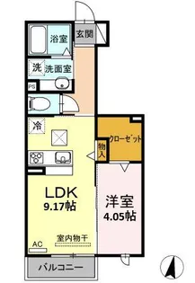 ルーチェA棟【1階】の間取り