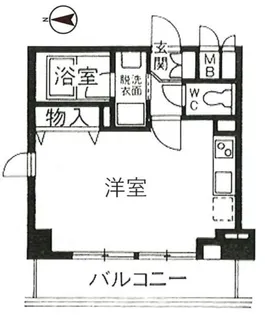 パインコート梅屋敷【6階】の間取り