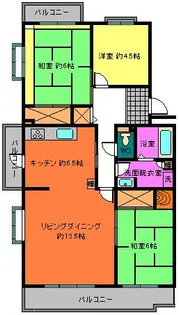プラザシティ5号棟【2階】の間取り