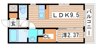 オリンピア長町【4階】の間取り