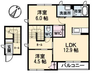 コフレ B棟【2階】の間取り