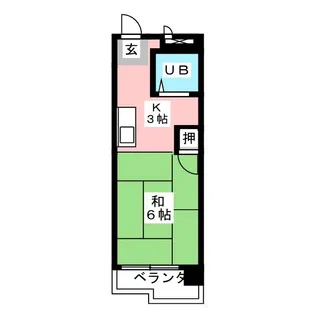 マンション松井【2階】の間取り