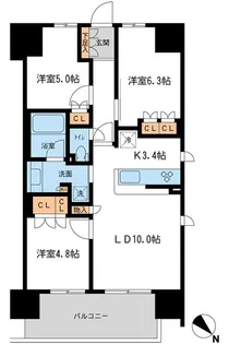 BLESS宮崎台【4階】の間取り