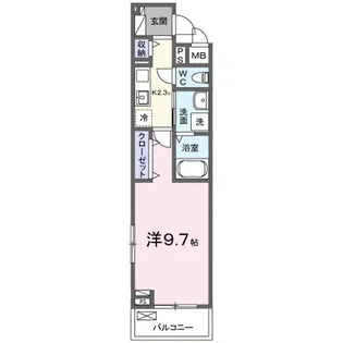 サニープレイス朝倉I番館【2階】の間取り