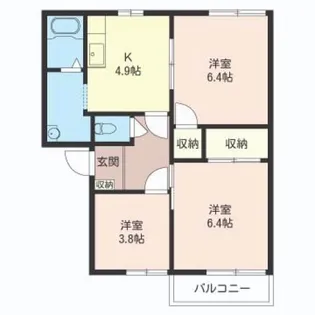 メゾン神田【1階】の間取り