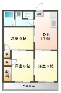 ハイムグレース A【1階】の間取り