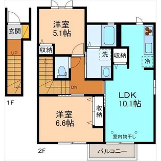 メリーコート【2階】の間取り
