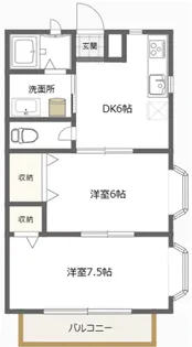 キャッスル弐番館【2階】の間取り