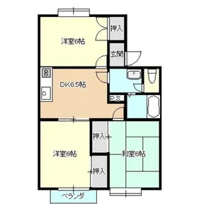 ビレッヂ山岸【2階】の間取り