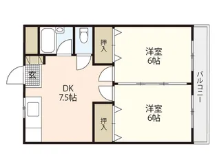 サンテラス府中【1階】の間取り