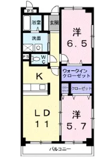 レンドール【2階】の間取り