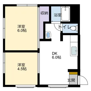 サンメドウ【2階】の間取り