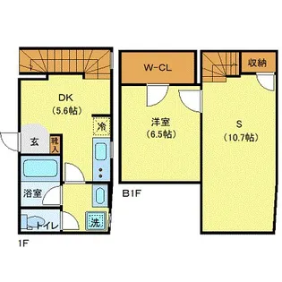 プライベートプレイス広尾【1階】の間取り