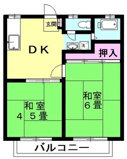 小池ハイツ【2階】の間取り