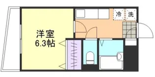 サンライズ玉島2号棟【1階】の間取り