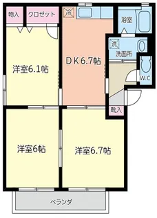 プランドール湘南A【2階】の間取り