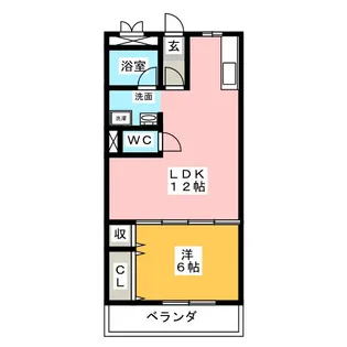 メゾンツツミ【2階】の間取り