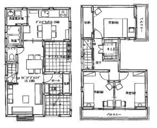 静岡県浜松市中央区遠州浜3【一戸建】の間取り