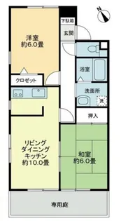 タートルハイツA【1階】の間取り