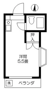 クリスタルハイツワコー【1階】の間取り