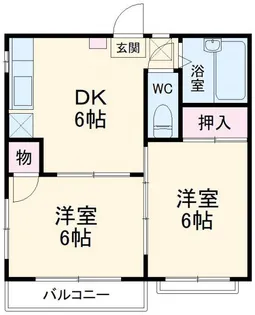 関口グリーンハイツA【2階】の間取り