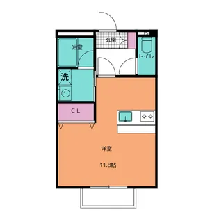 1Rの間取り画像