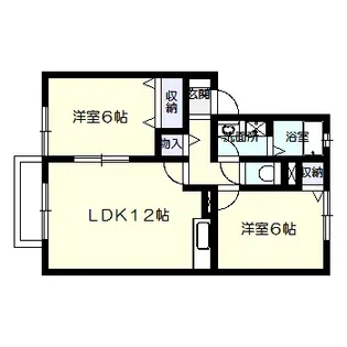 カーサ・ブランカ【2階】の間取り