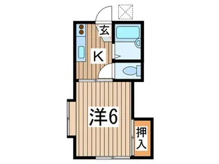 ハイム中山【2階】の間取り