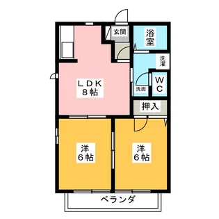 メゾンドール兼平 C【1階】の間取り