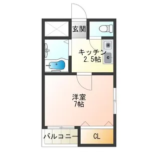 ガーデンコート【2階】の間取り