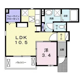 レコルト アクアルーチェ【1階】の間取り