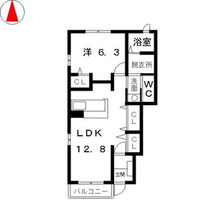 ミッテフリーデIII【1階】の間取り